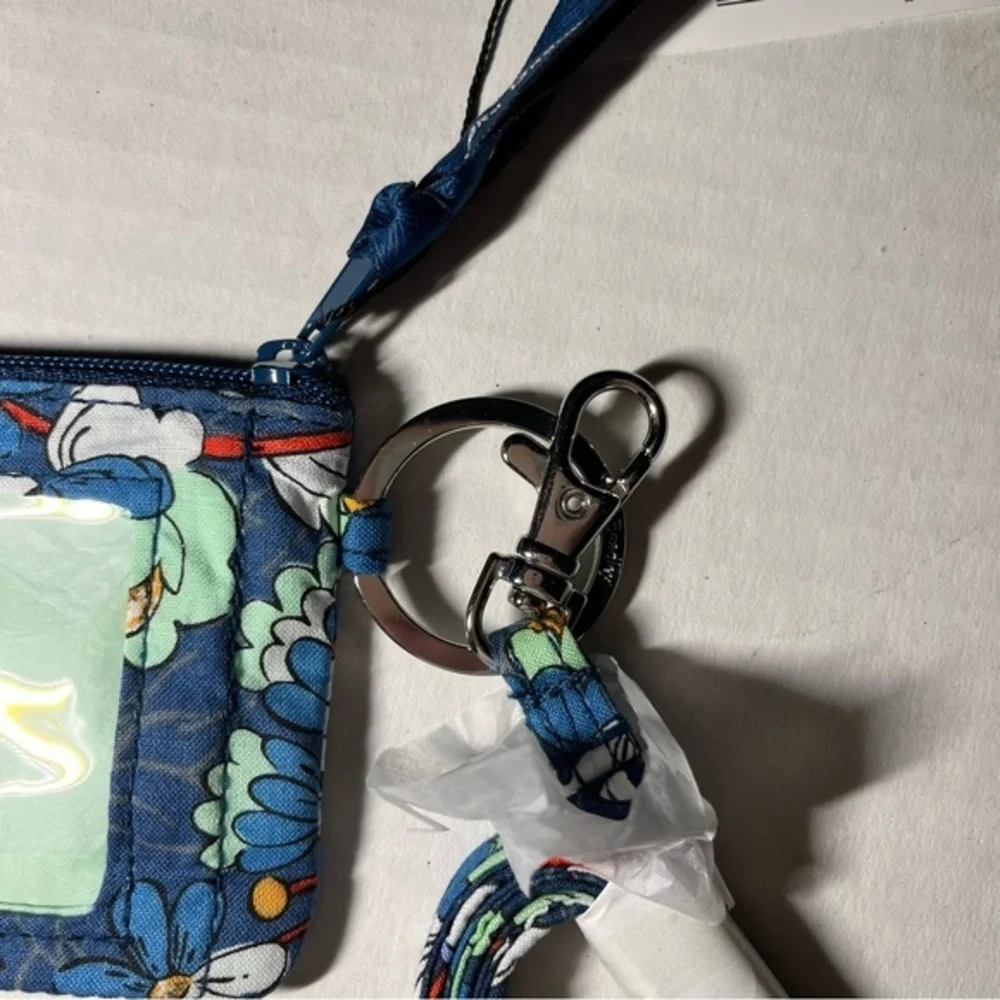 Vera Bradley‎ Zip ID & Lanyard Floral Bursts New with Tags